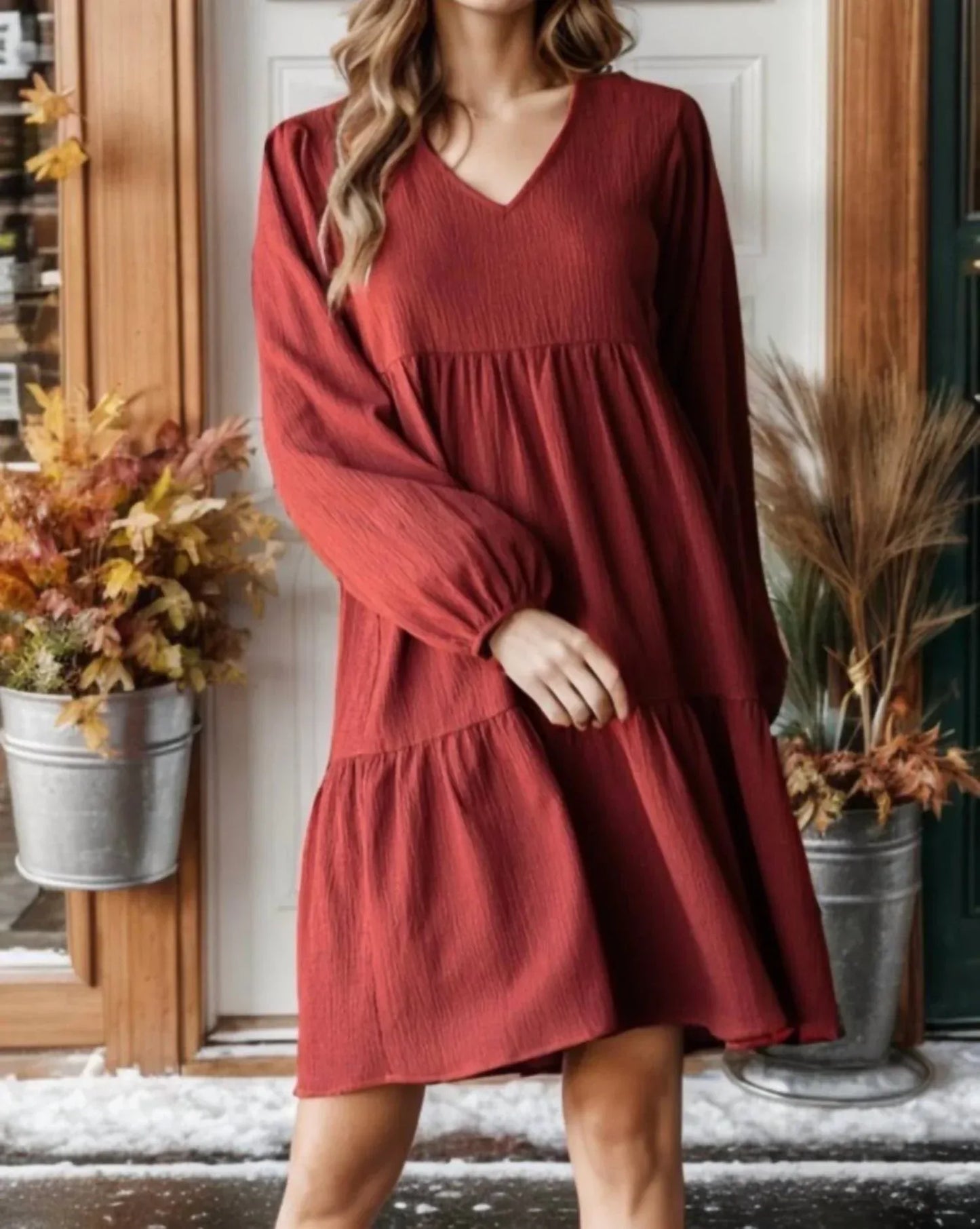 Heimish USA - Puff Sleeve Tiered Dress - Rack Hunt