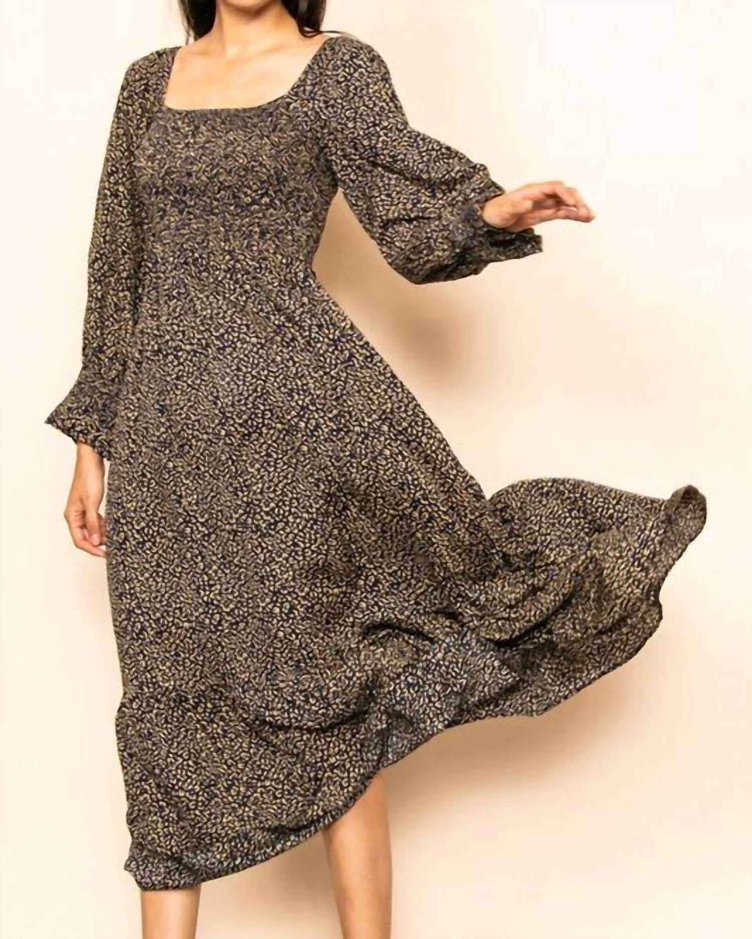 Elloh - Women's Leopard Maxi Dress - Rack Hunt -