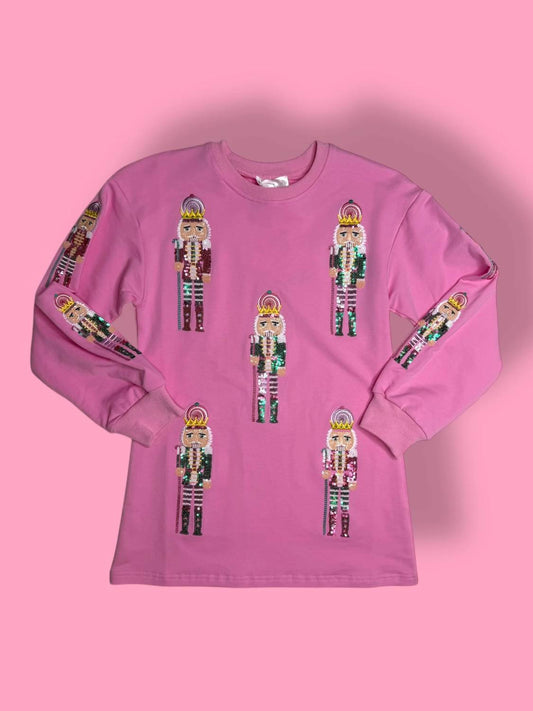 Girl's Nutcracker Sequin Sweatshirt