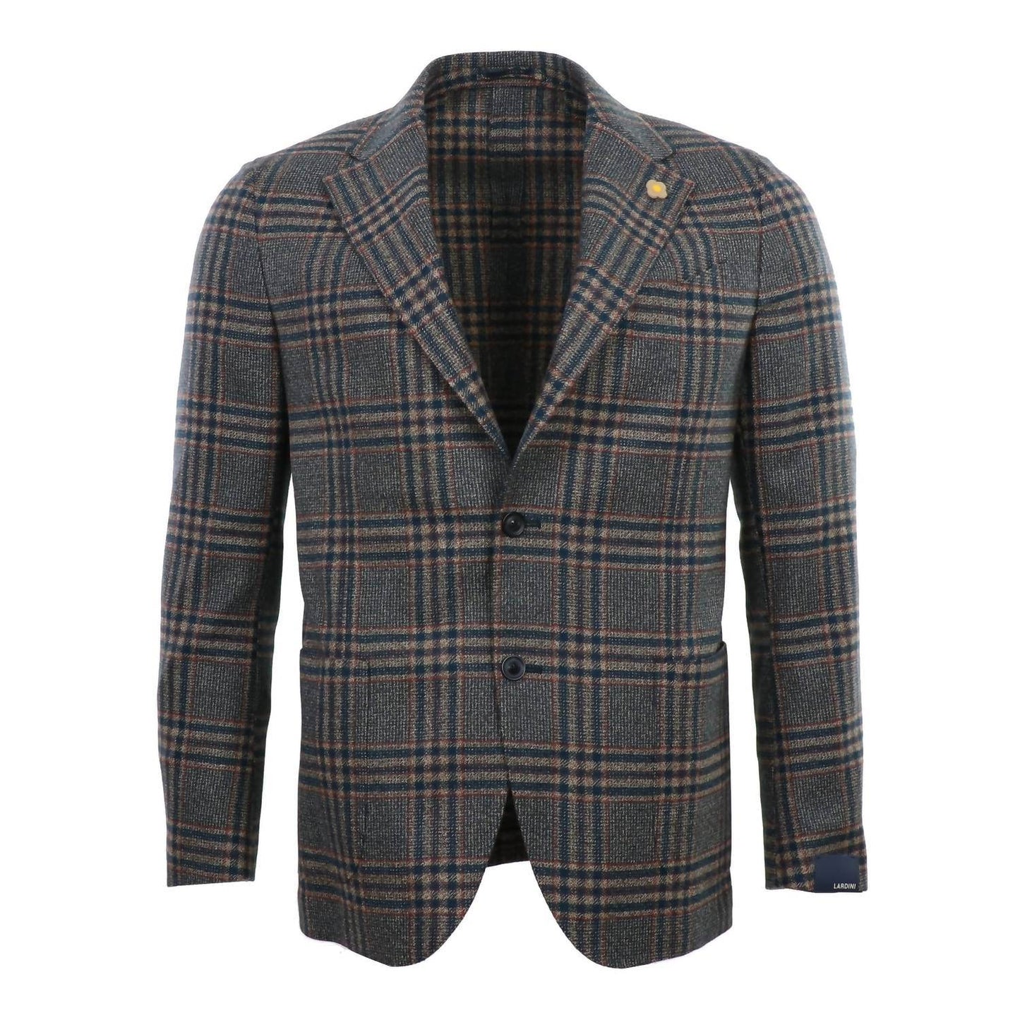 Lardini - Men's Navy Plaid Soft Blazer - Rack Hunt -