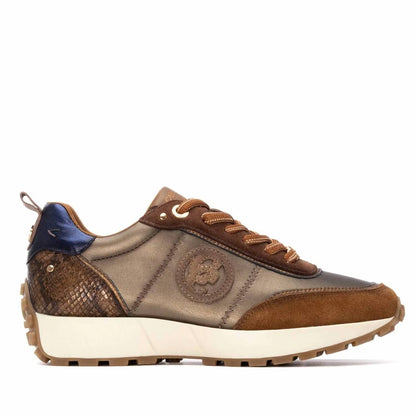 Women's Leather Lace-up Sneakers