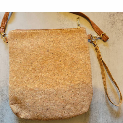 Women's Print Vertical Cork Crossbody Bag