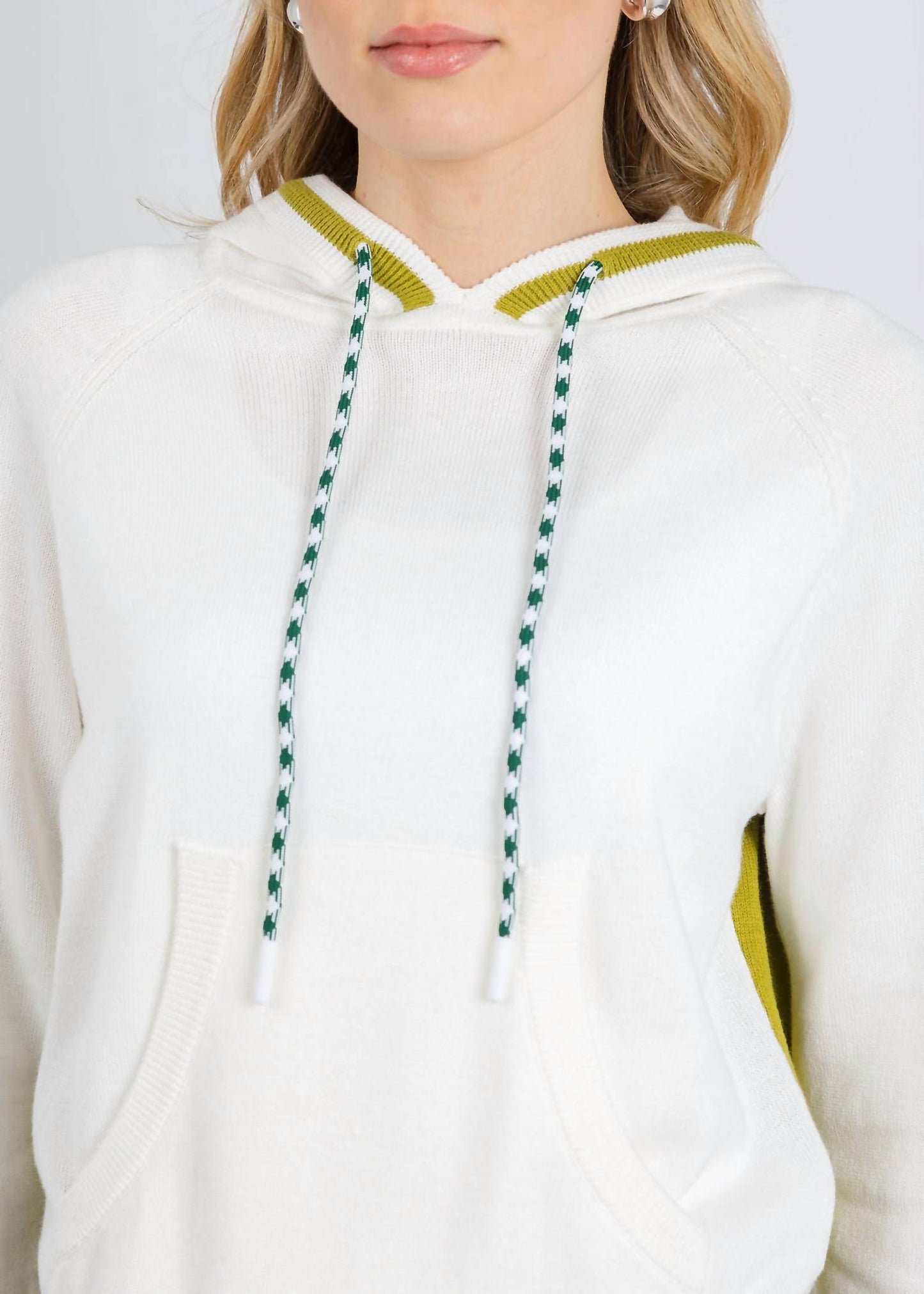 Contrast Stripe Varsity Hoodie