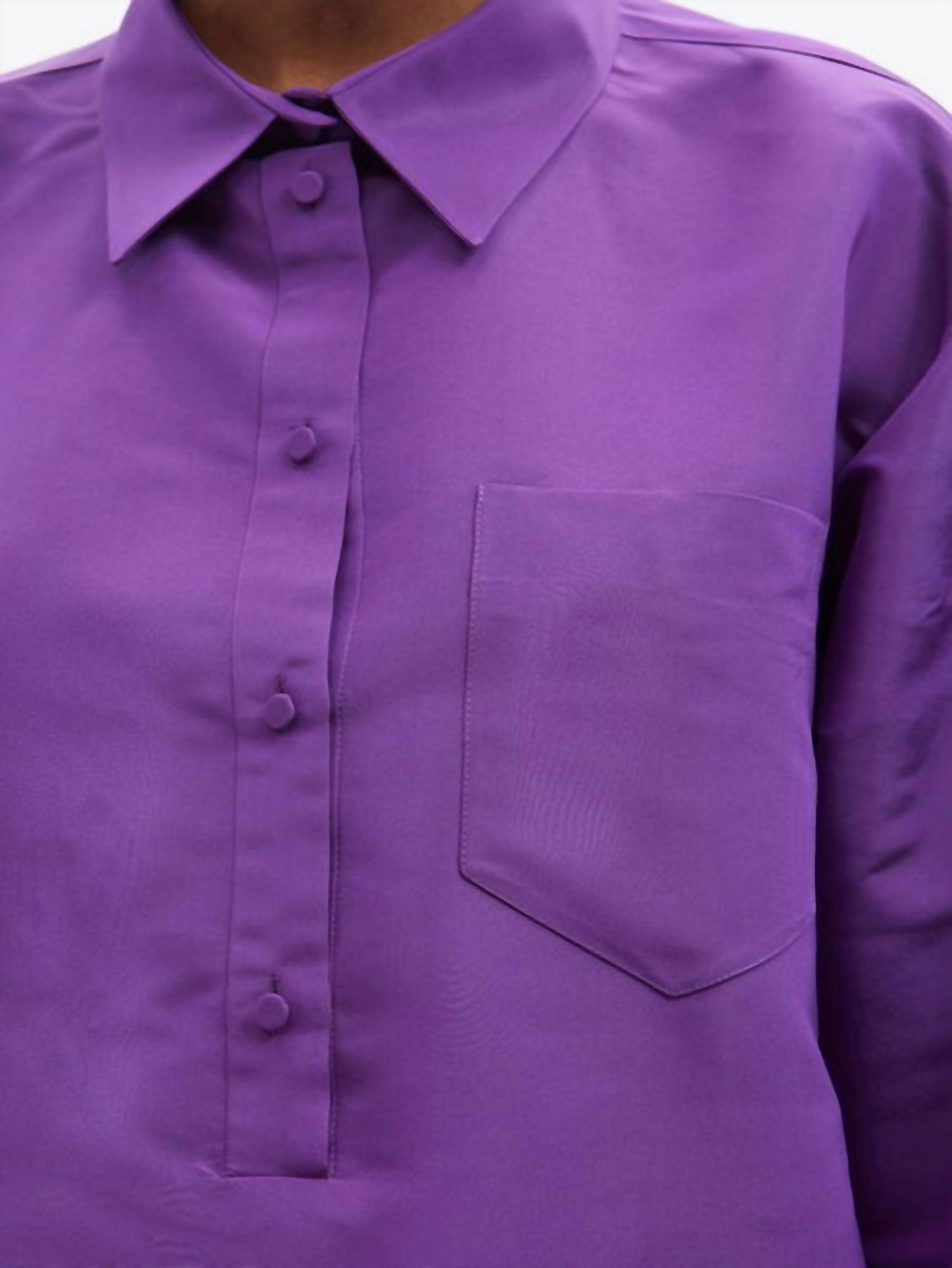 Valentino - Oversized Silk Faille Shirt Dress - Rack Hunt