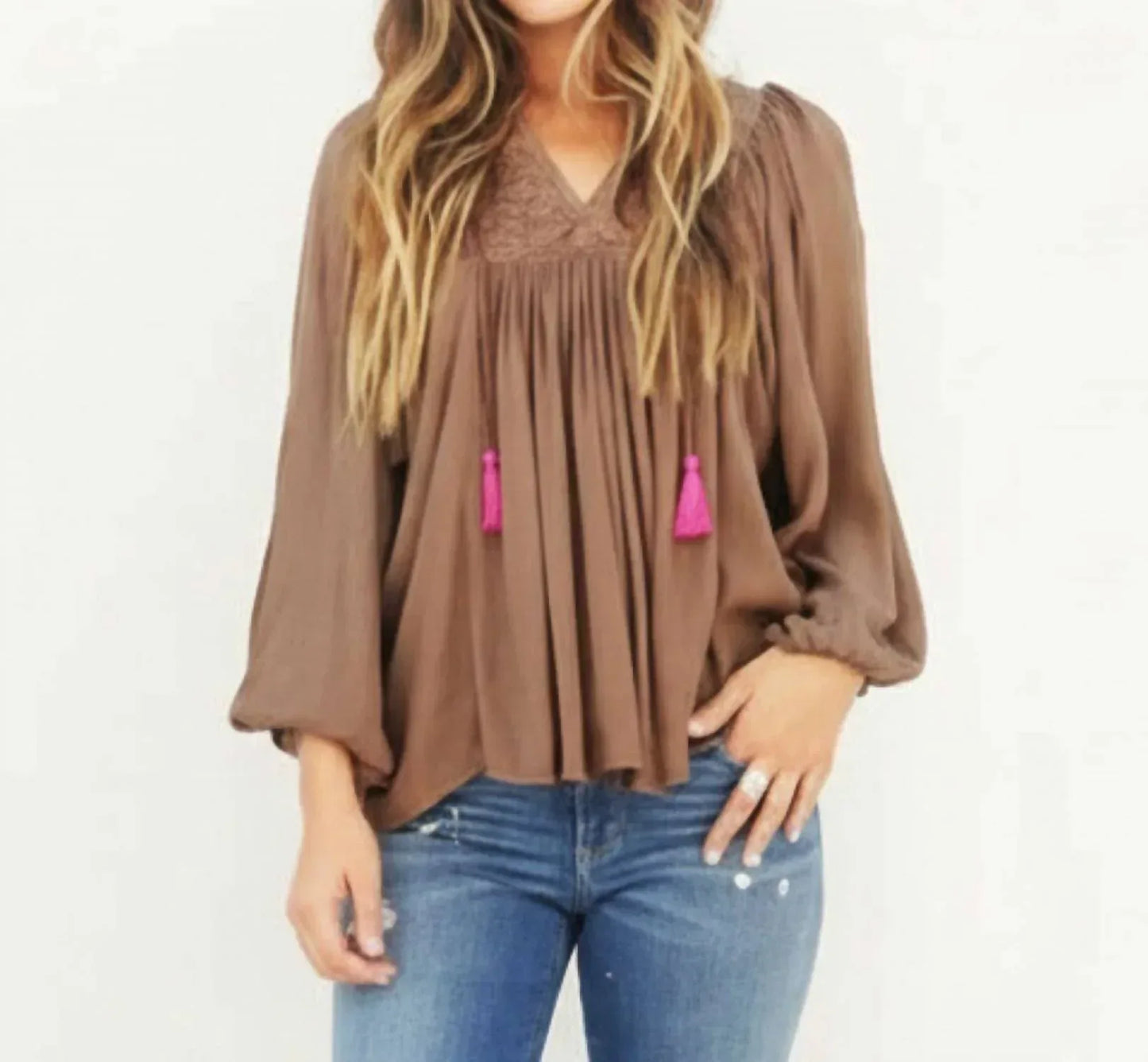 Blue Boheme - Dalhia V-neck Tunic - Rack Hunt
