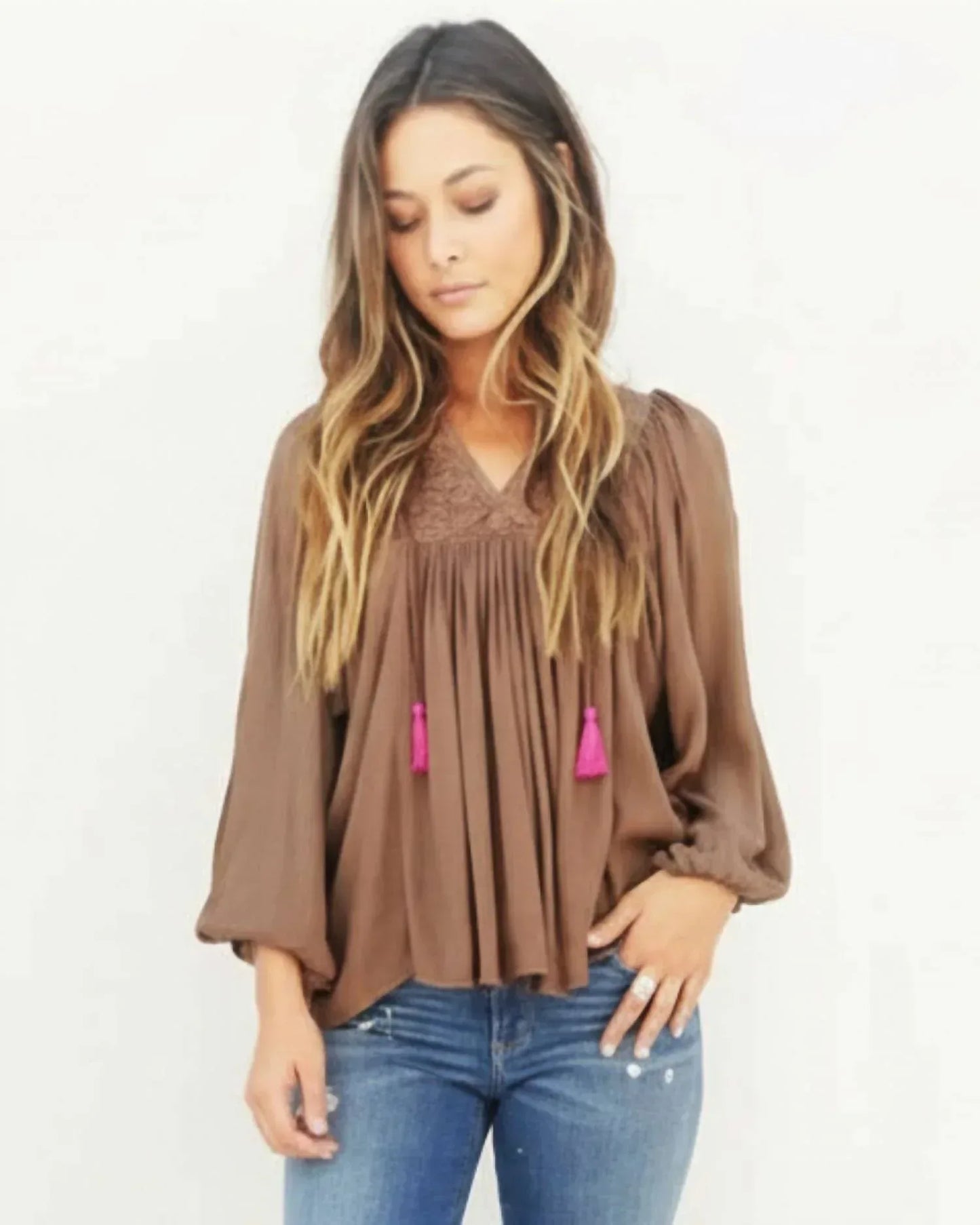 Blue Boheme - Dalhia V-neck Tunic - Rack Hunt