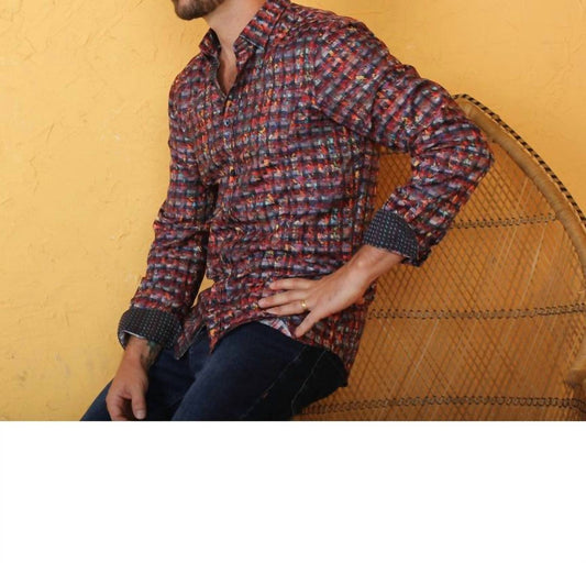 Hounds Tooth Button Down Shirt