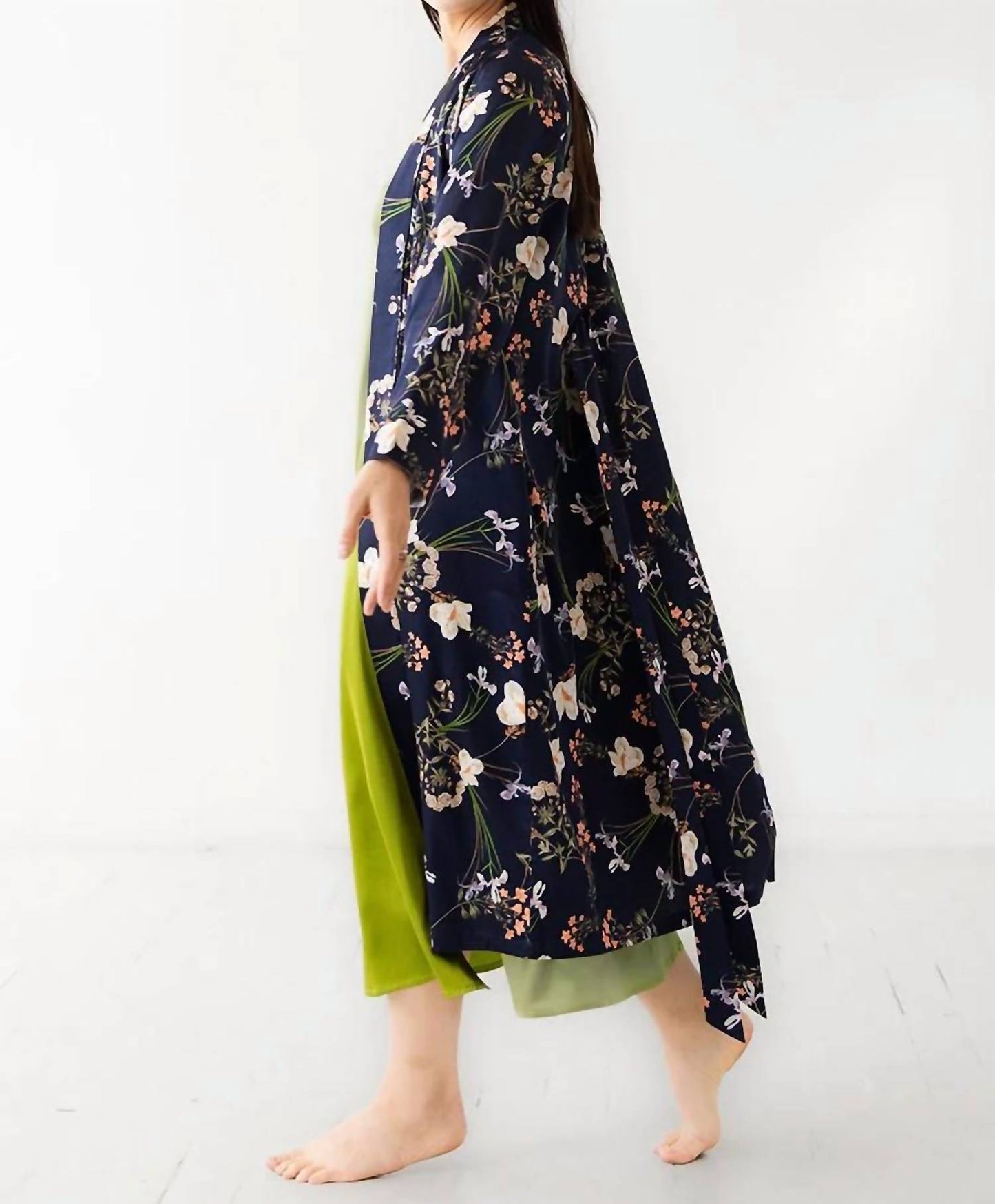 Silk Floral Design Robe