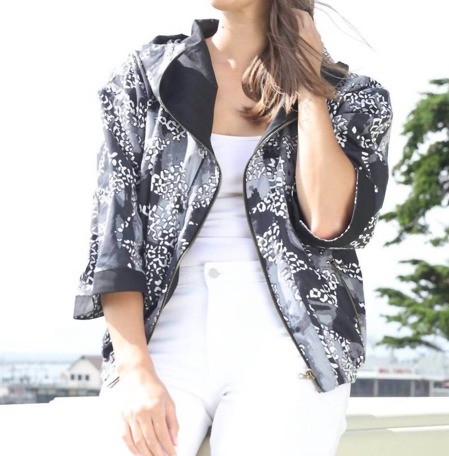 KikiSol - Hatch Reversible Short Jacket With Zipper - Rack Hunt -