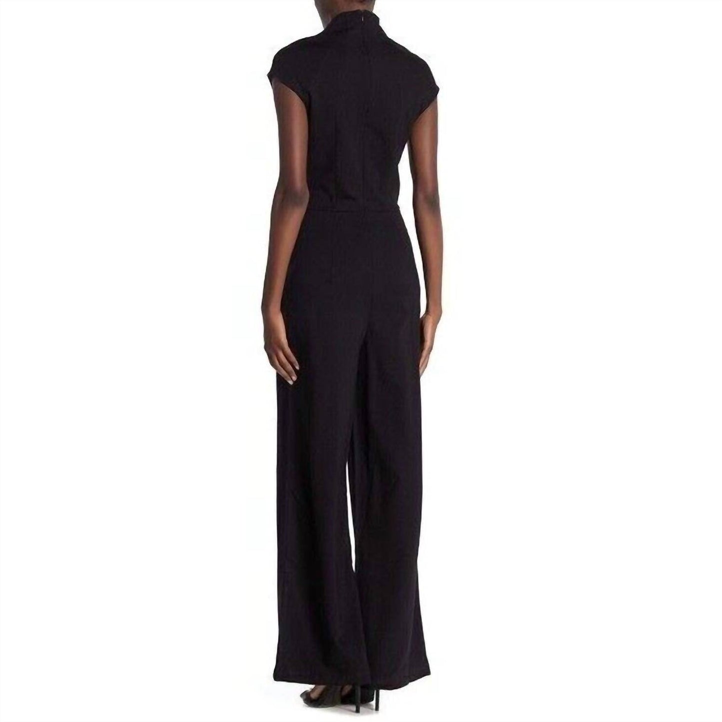 ALEXIA ADMOR - Scarlett Solid Wide Leg V Neck Jumpsuit - Rack Hunt