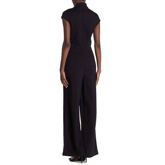 ALEXIA ADMOR - Scarlett Solid Wide Leg V Neck Jumpsuit - Rack Hunt