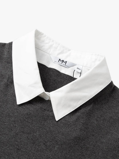 Short Sleeve Layered-Look Top