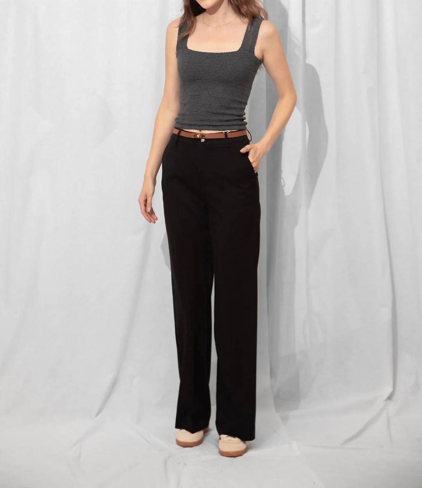 Lucy High Rise Wide Leg Trouser