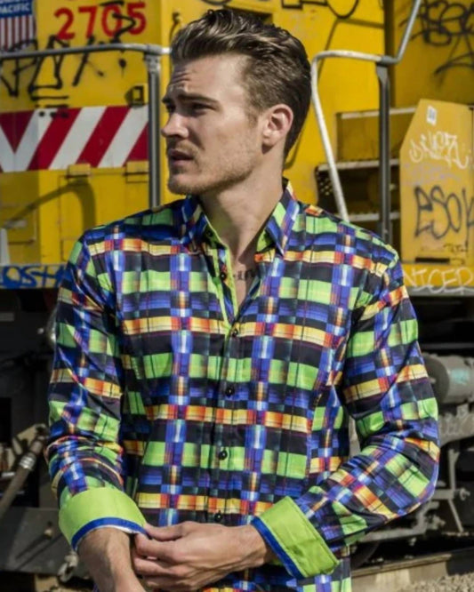 Modern Button Down Shirt With Trim