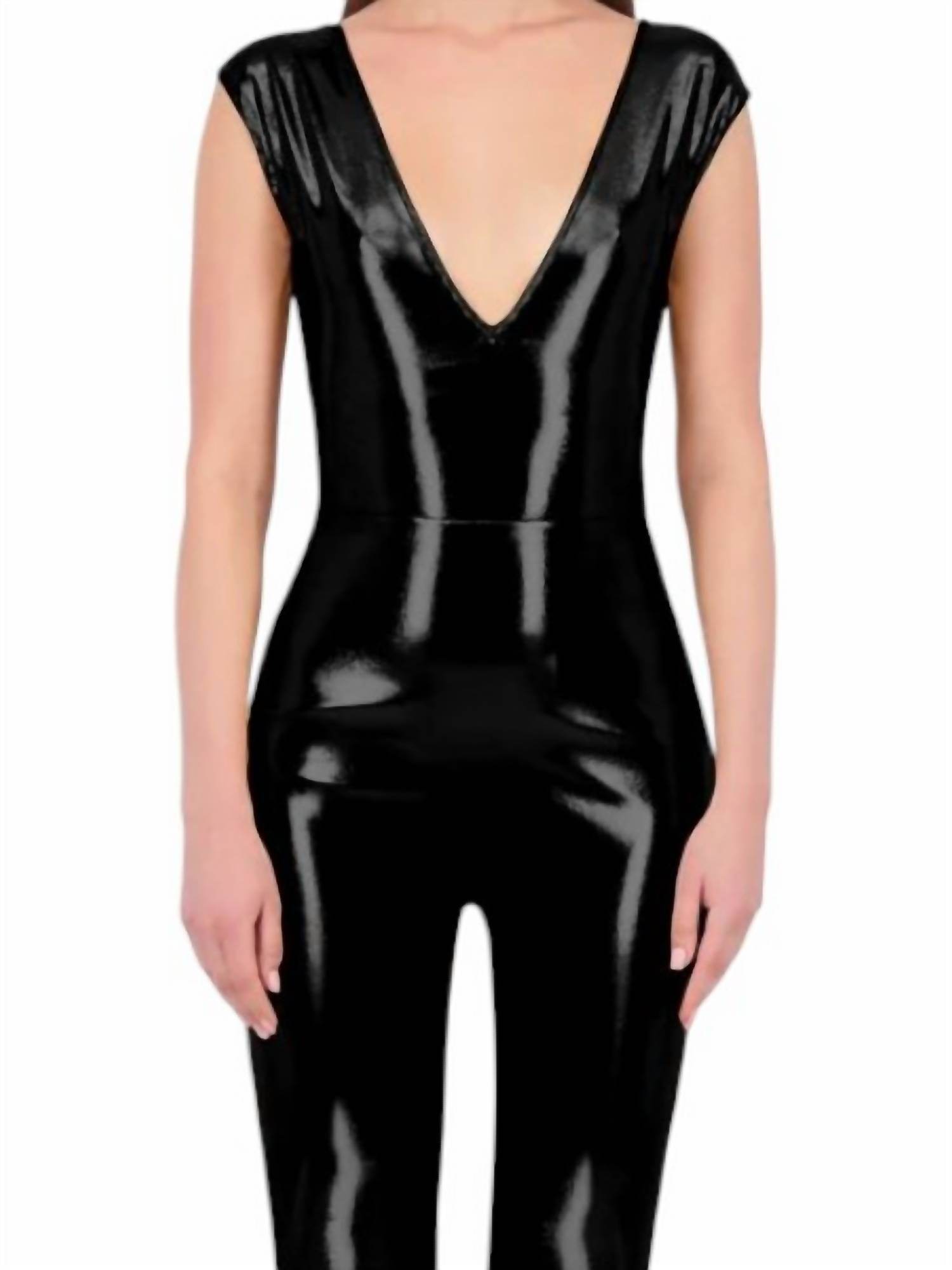 BethelHelena - Bare V-neck Jumpsuit - Rack Hunt -
