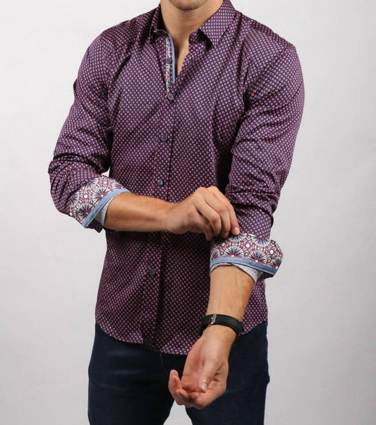 Digital pattern Button Down Shirt