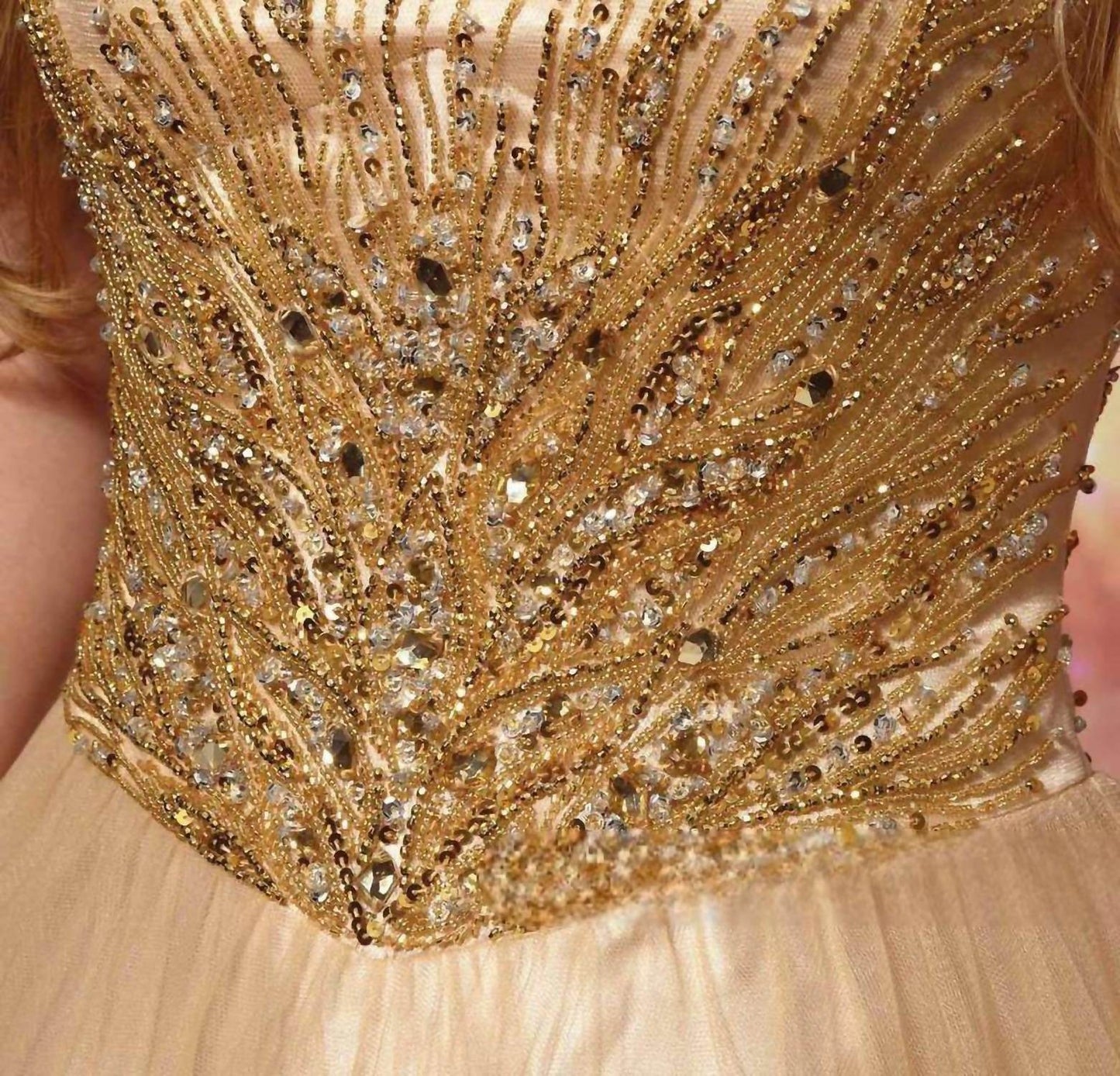 Kiss Kiss Formal - Beaded Bodice Tulle Ball Gown - Rack Hunt -