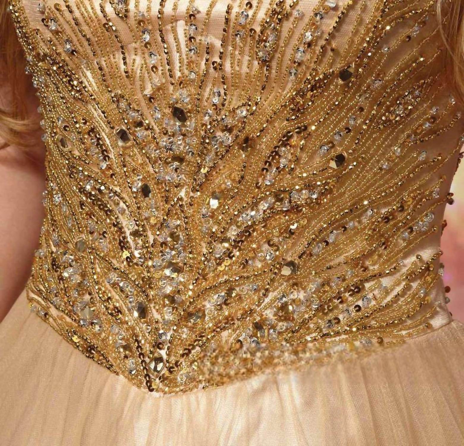 Kiss Kiss Formal - Beaded Bodice Tulle Ball Gown - Rack Hunt -