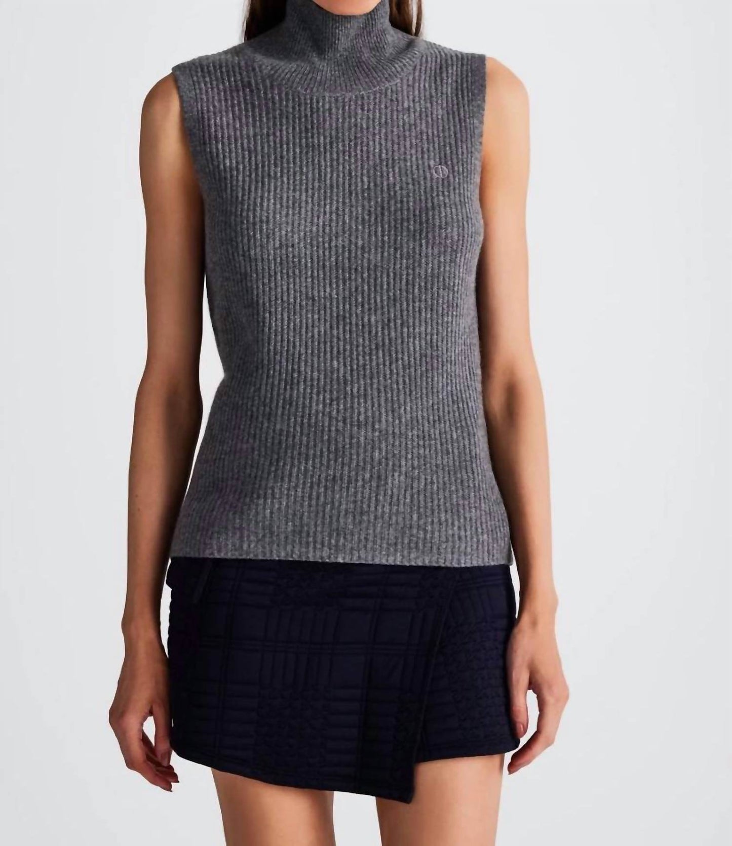 IN/ONE - Nola Cashmere Sleeveless Turtleneck - Rack Hunt -