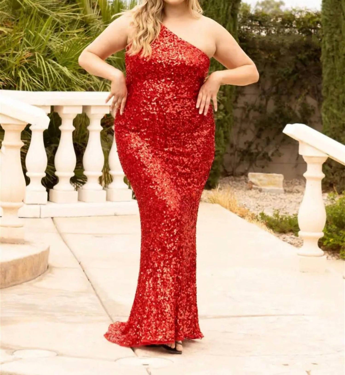 Rainbow Sequin Gown