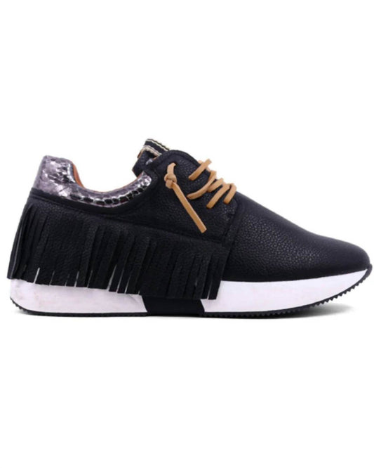 Cowgirl Vogue - Women's Fringe Sneaker - Rack Hunt -