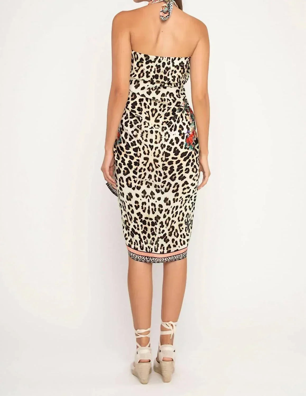 Aisha - Leopard Flowers Pareo Coverup - Rack Hunt