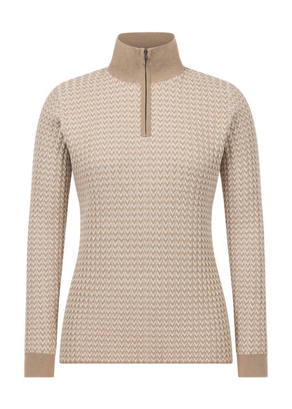 Organic Cotton Herringbone Sweater
