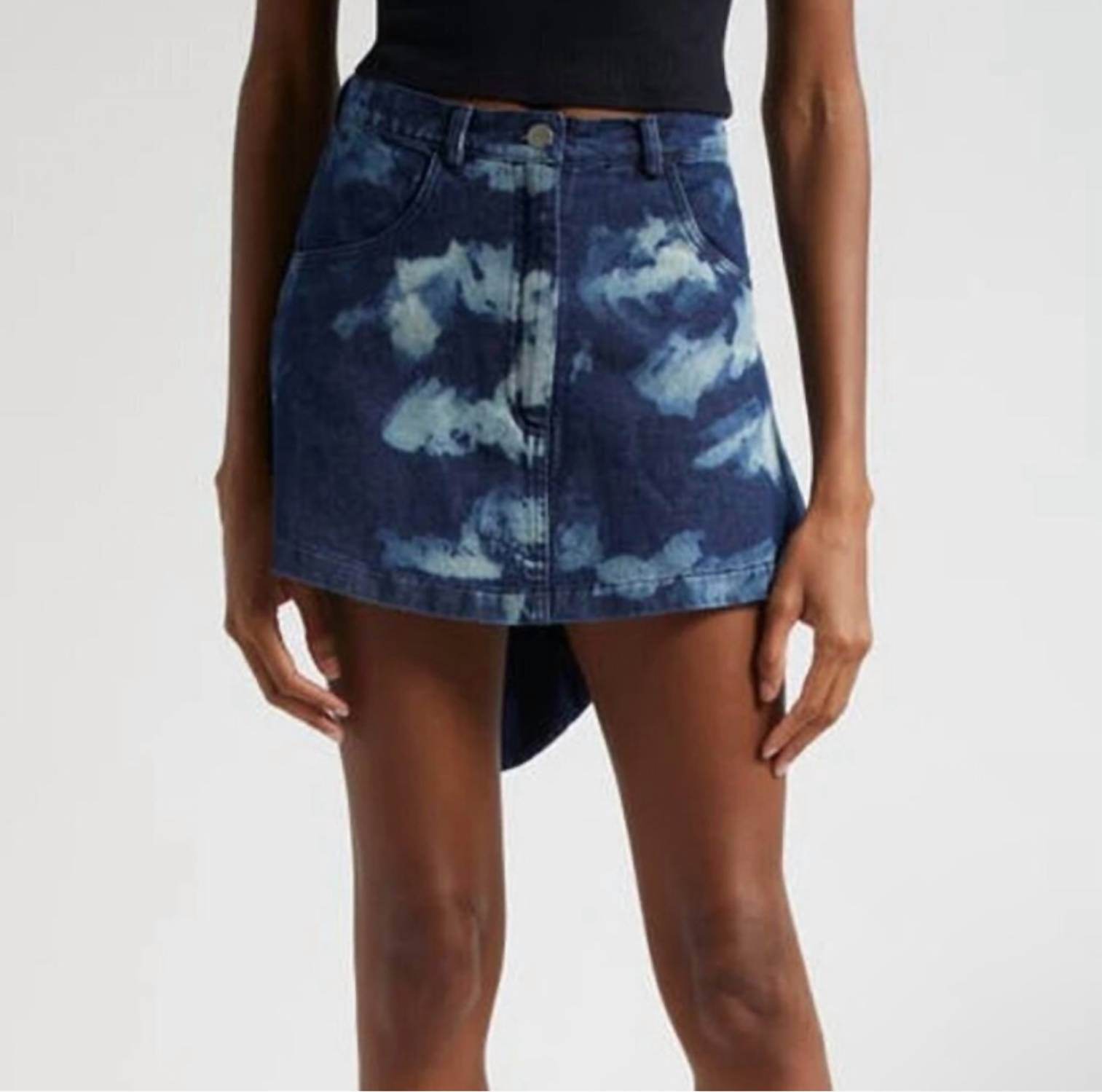 Orire - Bubi Denim Ruffle Mini Skirt - Rack Hunt -