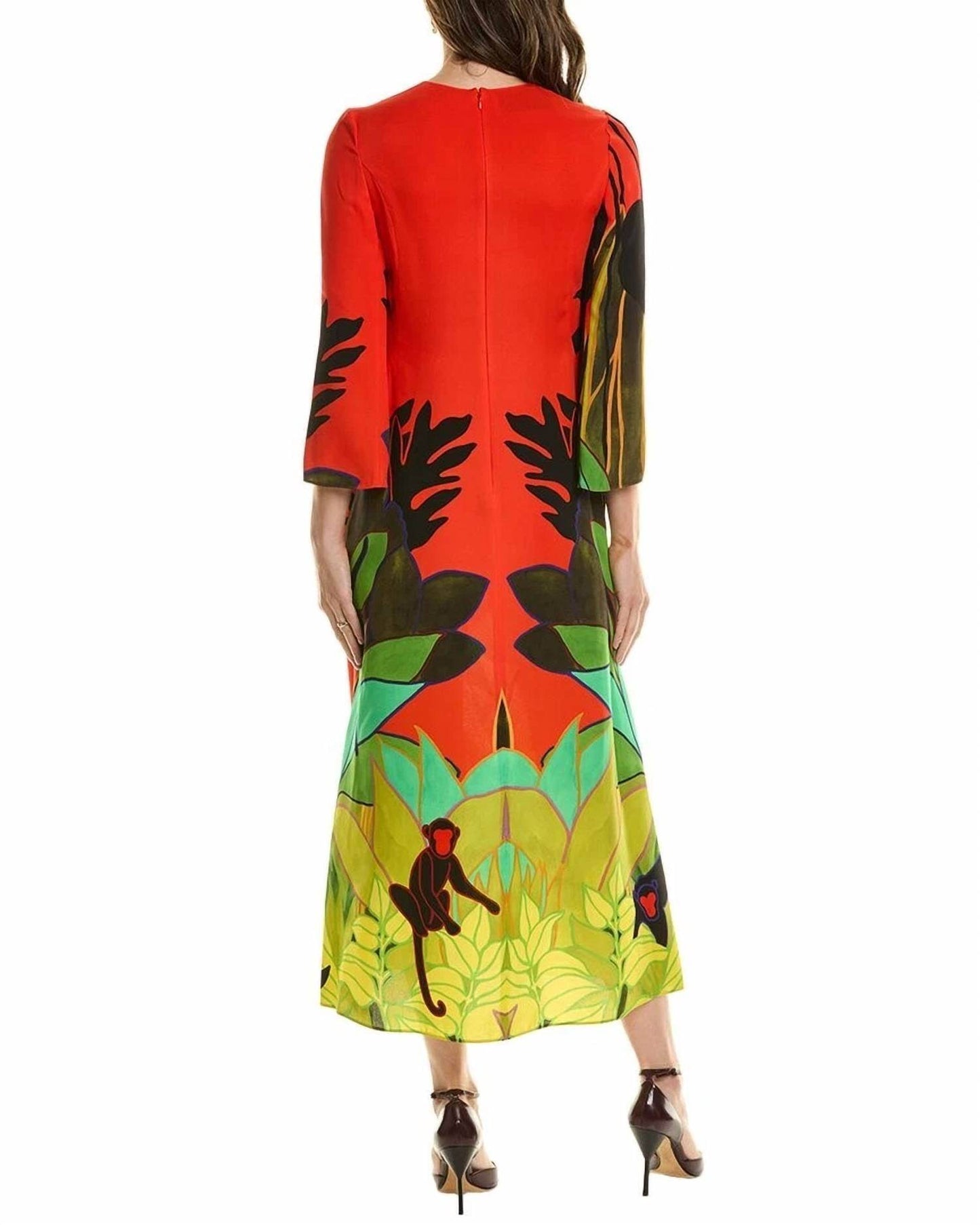 Valentino - Printed Silk Maxi Dress - Rack Hunt