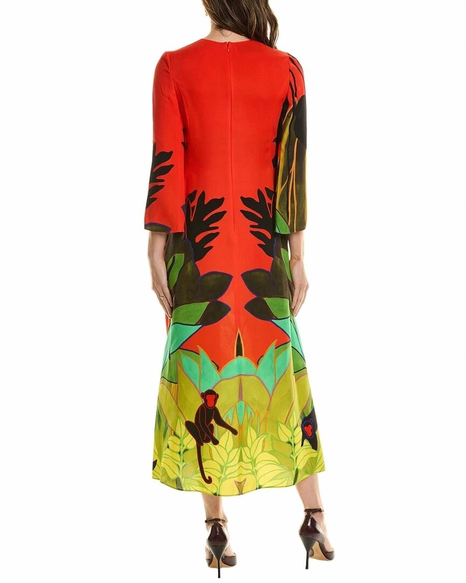 Valentino - Printed Silk Maxi Dress - Rack Hunt