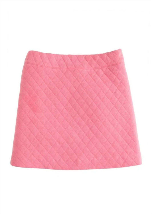 Girl's Quilted Mini Skirt