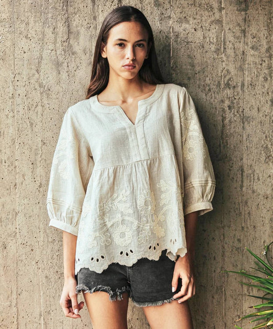 Goldhawk Daisy Applique Top