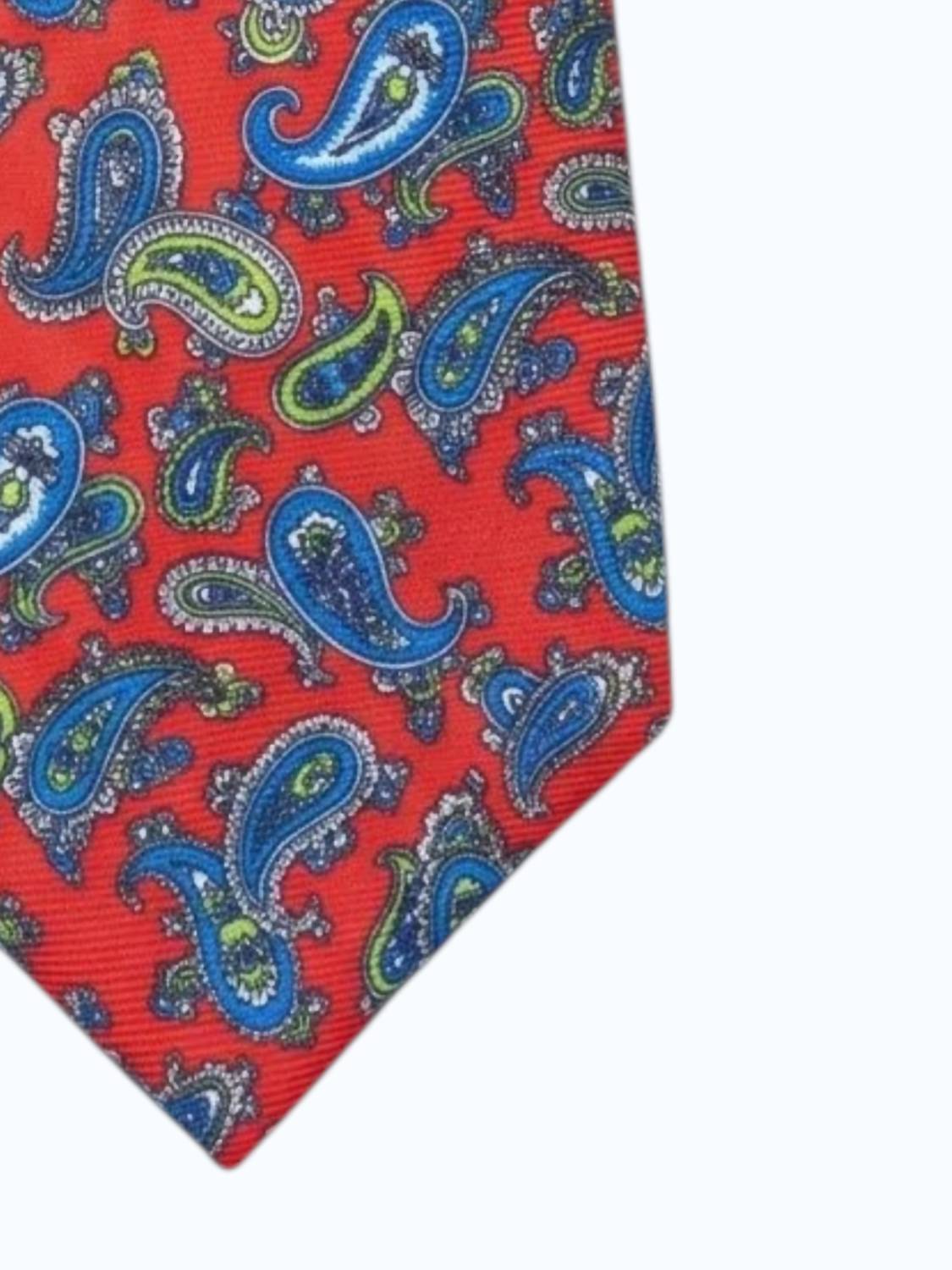 Men's Paisley Print Silk Tie