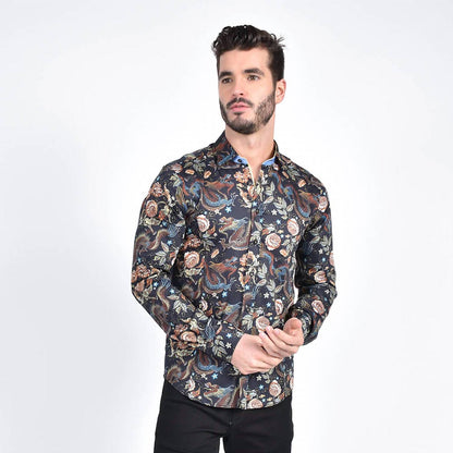 Imperial Dragon Tapestry Button Down Shirt