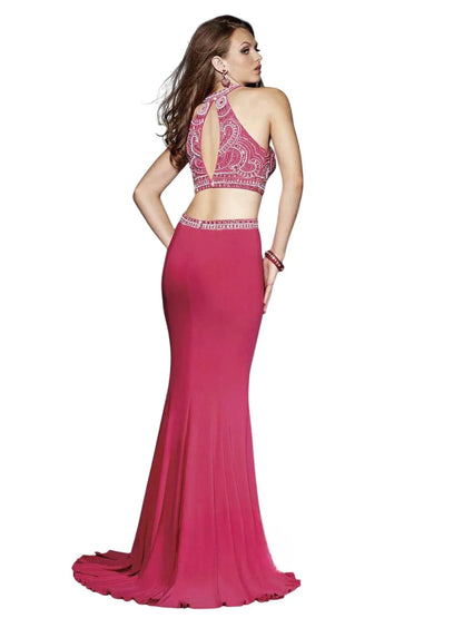Abby Paige Prom - Two-piece Stretch Jersey Fit And Flare Gown - Rack Hunt