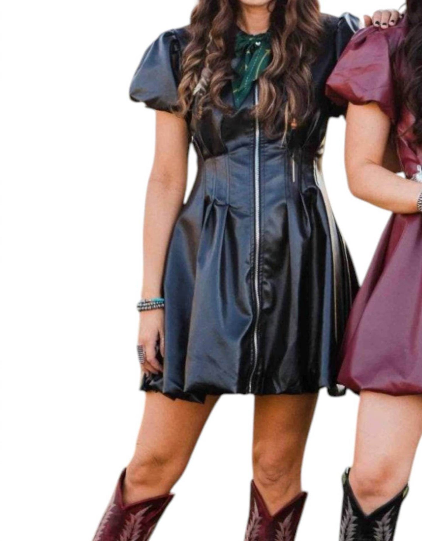 LOVELO - Eleanor Leather Mini Dress - Rack Hunt -