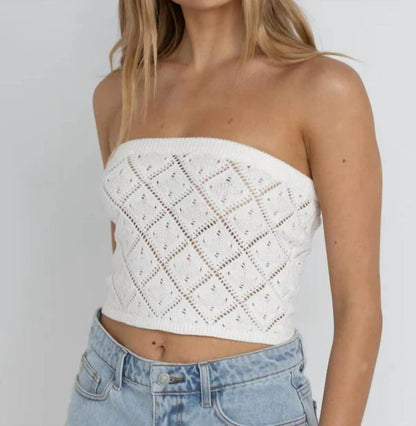 Islander Strapless Knit Top