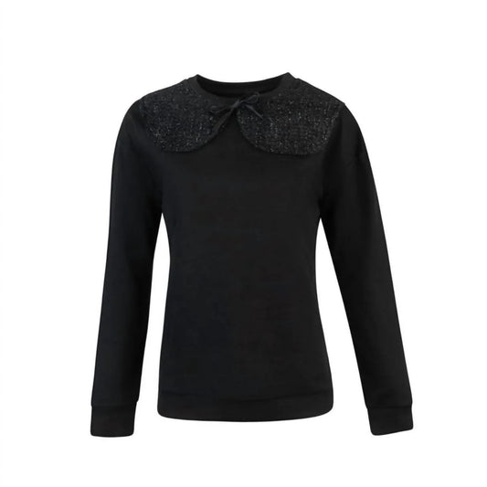 Esteem Couture - Women's French Terry Sequin Collar Sweatshirt - Rack Hunt