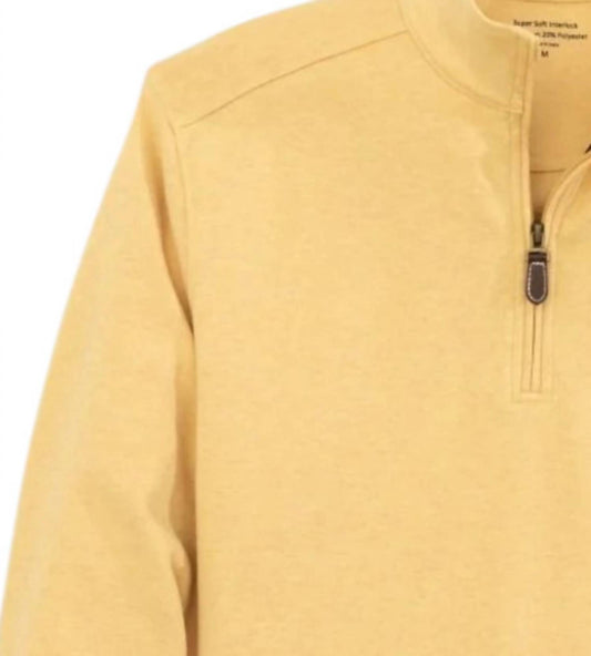 Men’s Chandler Quarter Zip Cotton Performance Pullover