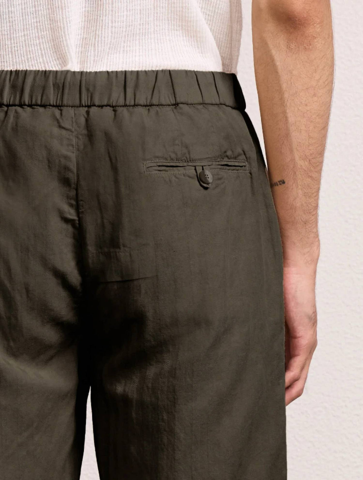Felipe Herringbone Linen Shorts