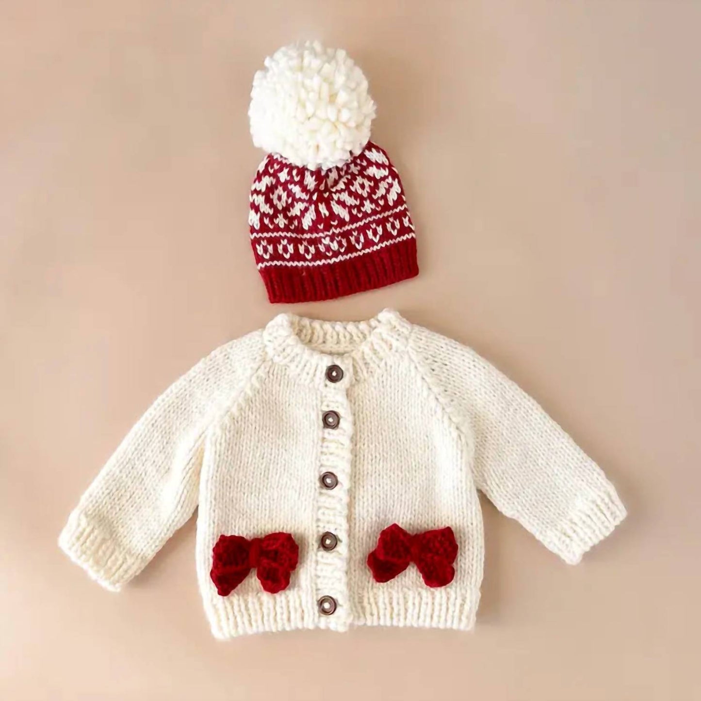 Kid's Cozy Knit Cardigan With Bow