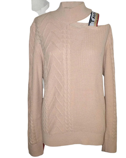 The Athletic Side Of Us - Women's Victorian Cut Out Shoulder Sweater - Rack Hunt