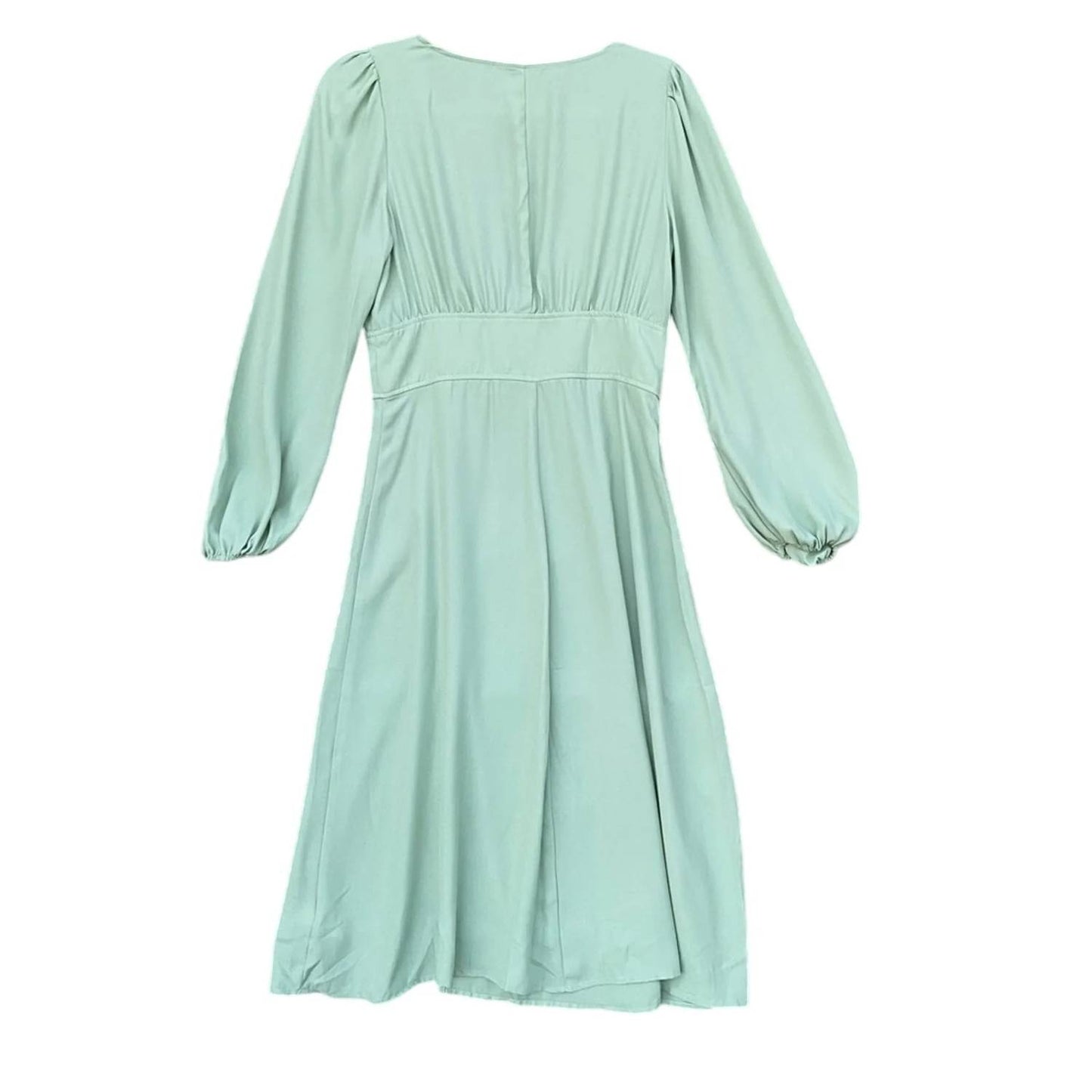 Front Slit And Buttons Midi Dress