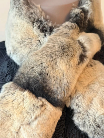 Women's Full Rex Scarf Chinchilla
