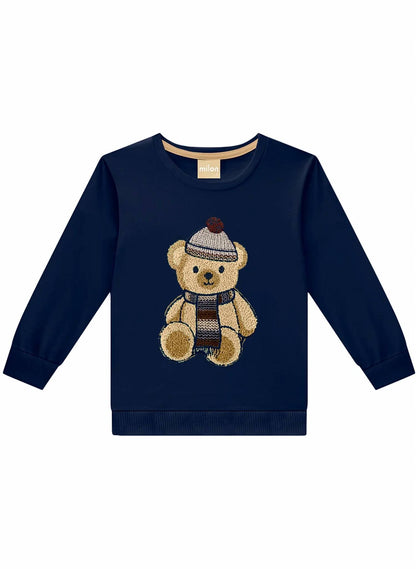 Boys Fleece-lined Sweatshirt And Pants Set
