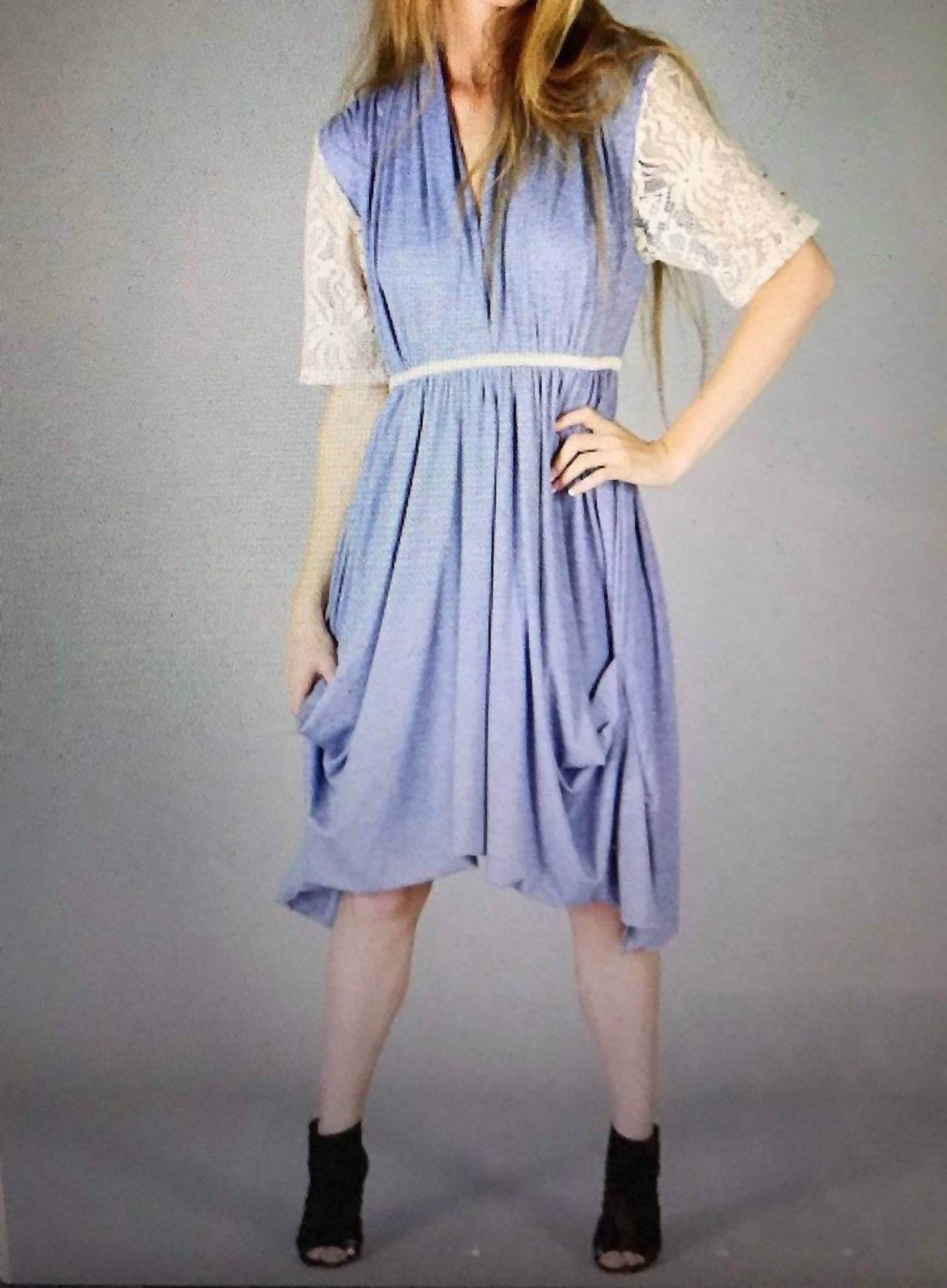 Tough Luv - Lace Sleeve Goddess Pocket Dress - Rack Hunt -