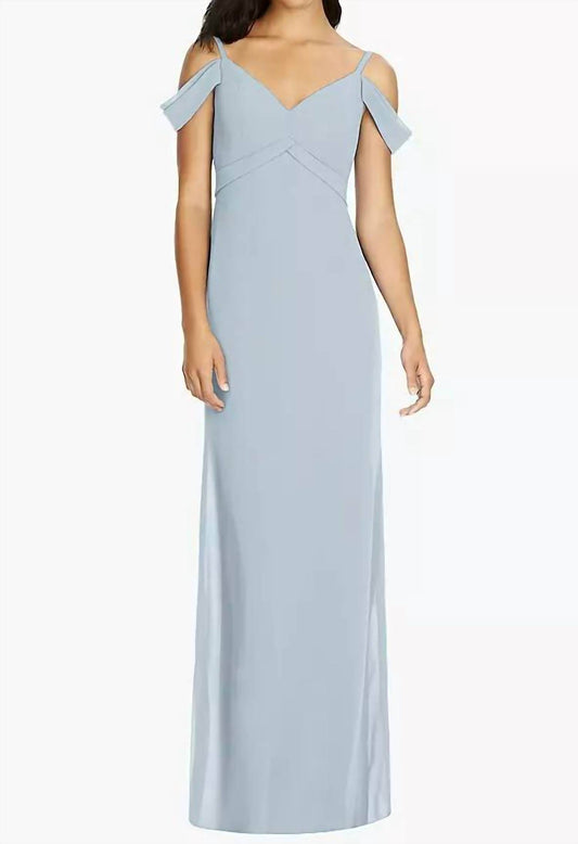 Dessy - Matte Chiffon Full-length Bridesmaid Dress - Rack Hunt -