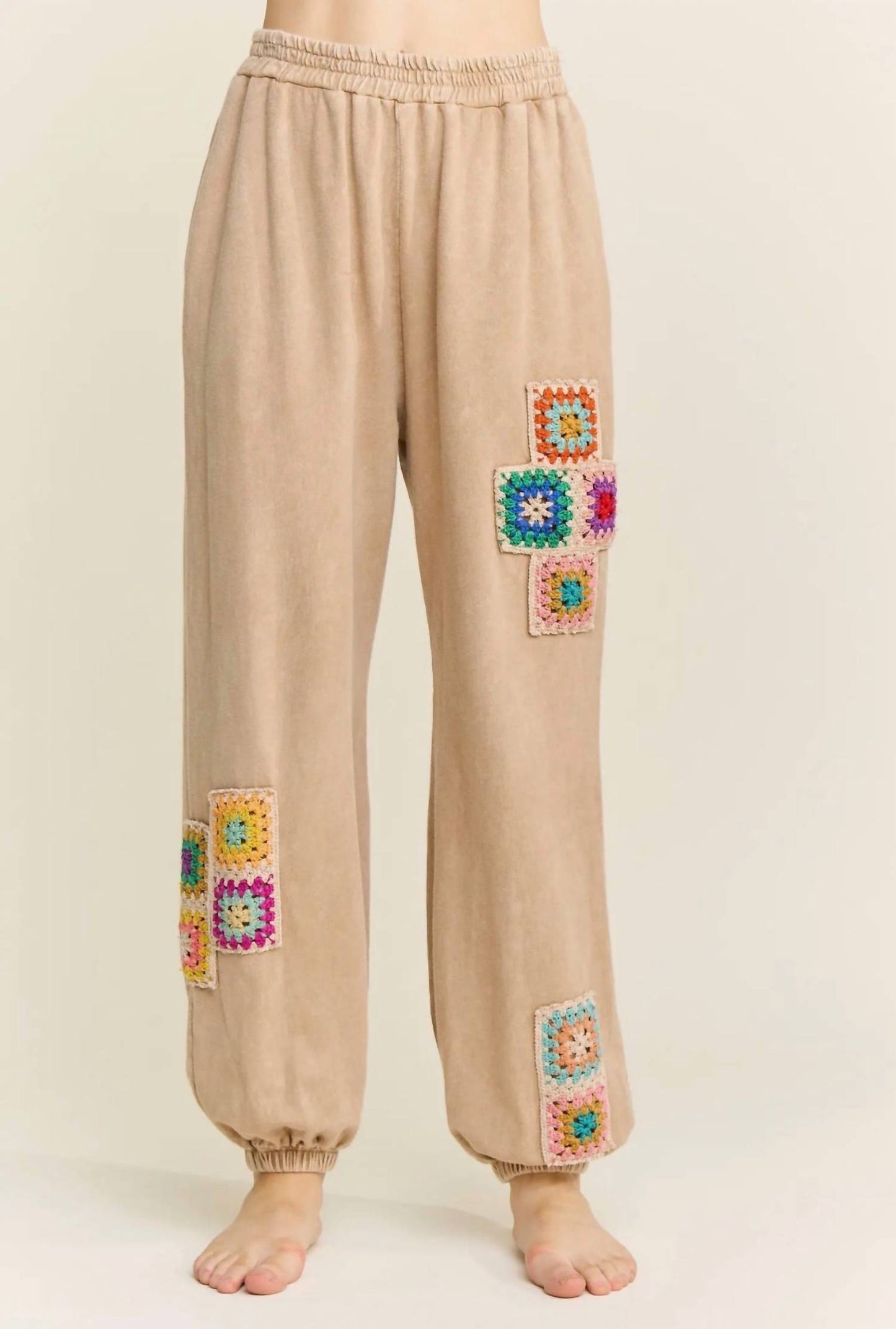 Crochet Detail Short Sleeve Set