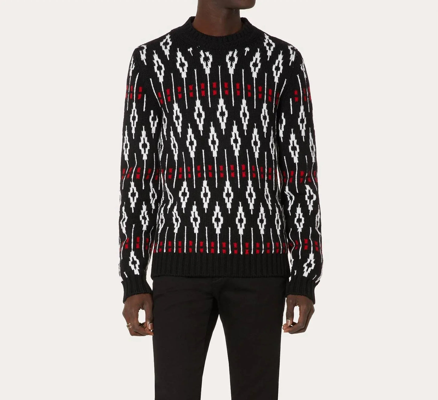 Valentino - Geometric Pattern Crew Neck Sweater - Rack Hunt