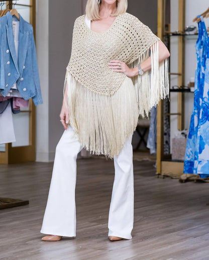 Crochet Short Triangle Poncho